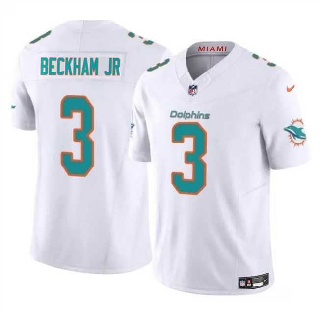 Men & Women & Youth Miami Dolphins #3 Odell Beckham Jr White 2023 F.U.S.E Vapor Limited Stitched Jersey->miami dolphins->NFL Jersey